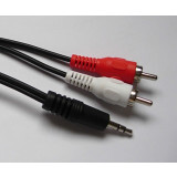 Vernikkelde Jack/Tulp audio kabel