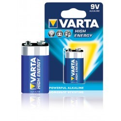 9V Batterij alkaline  - 1 stuk - Varta