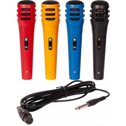 Microfoonset met 4 gekleurde microfoons