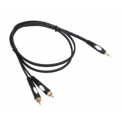 Audio kabel van mini jack naar 2xRCA - 3 meter