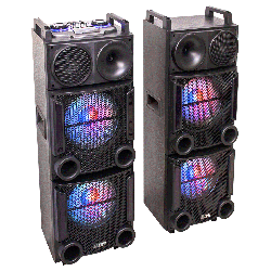 2X 2x12 2AL BOX SYSTM - LED EFFECT, USB, TF, FM, RC, BT /PAI
