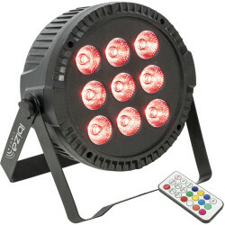 Extra vlakke PAR Projector - 9 x 6W RGBW LED