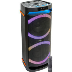 LED verlichte speaker 2 x 6.5" 400W met BLUETOOTH, USB, micr
