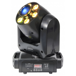 30W SPOT MOVING HEAD GOBOW / COLORW WITH 6 x 12W RGBWA-UV WA